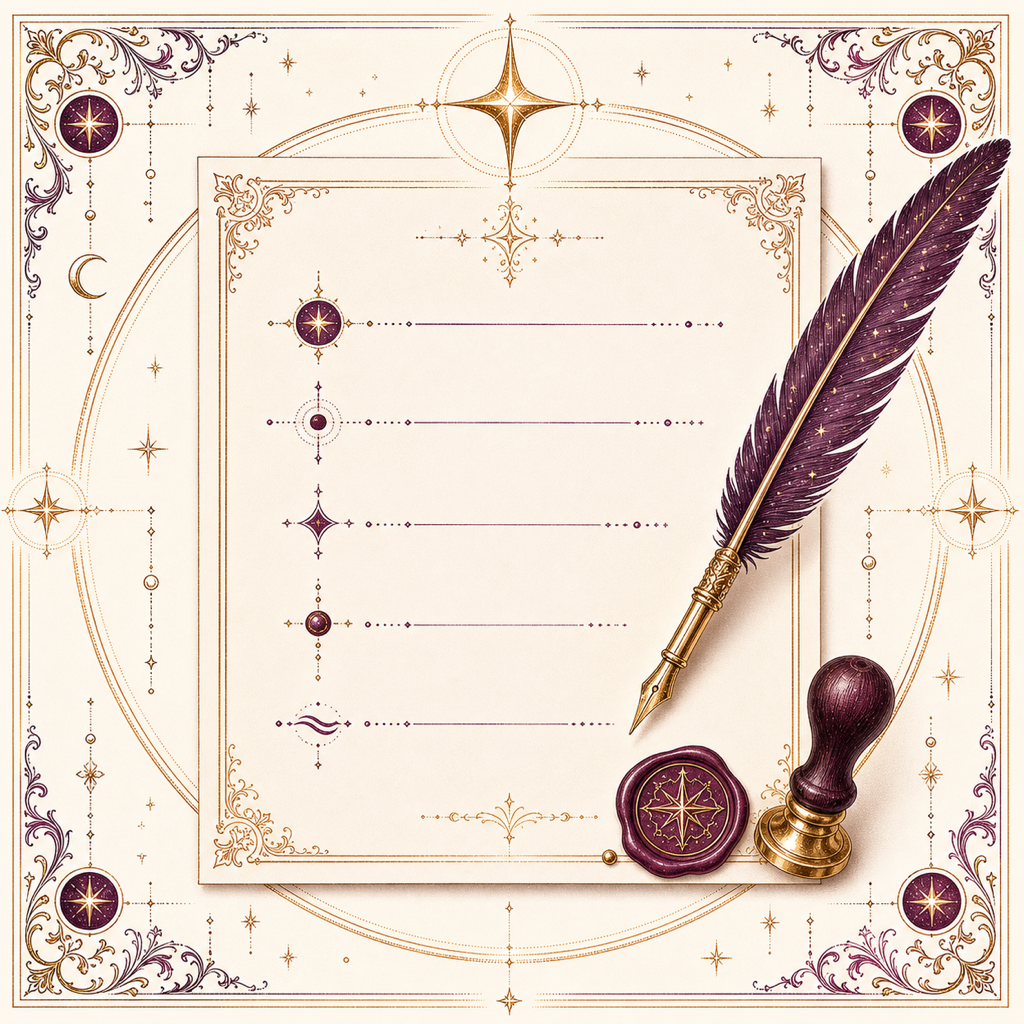 Illuminated emblem for Part II: The Briefing Rules
