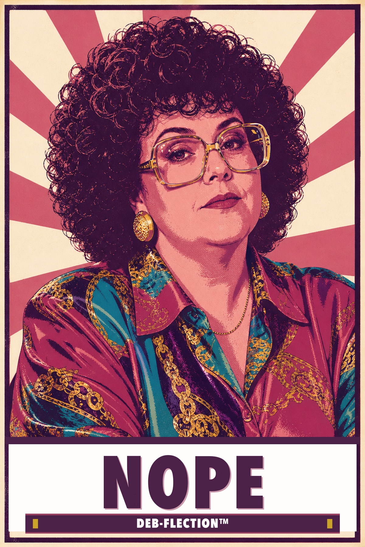 NOPE poster — Deb-flection™ edition