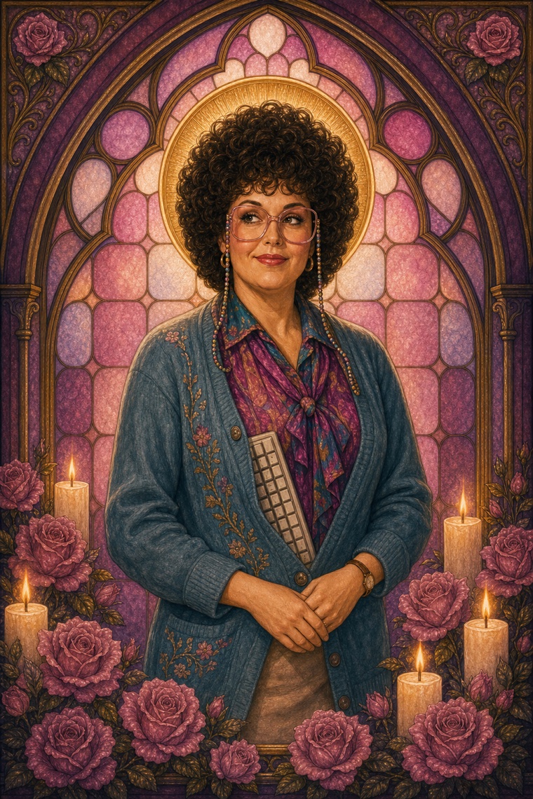 Deb — Y2K stained-glass portrait