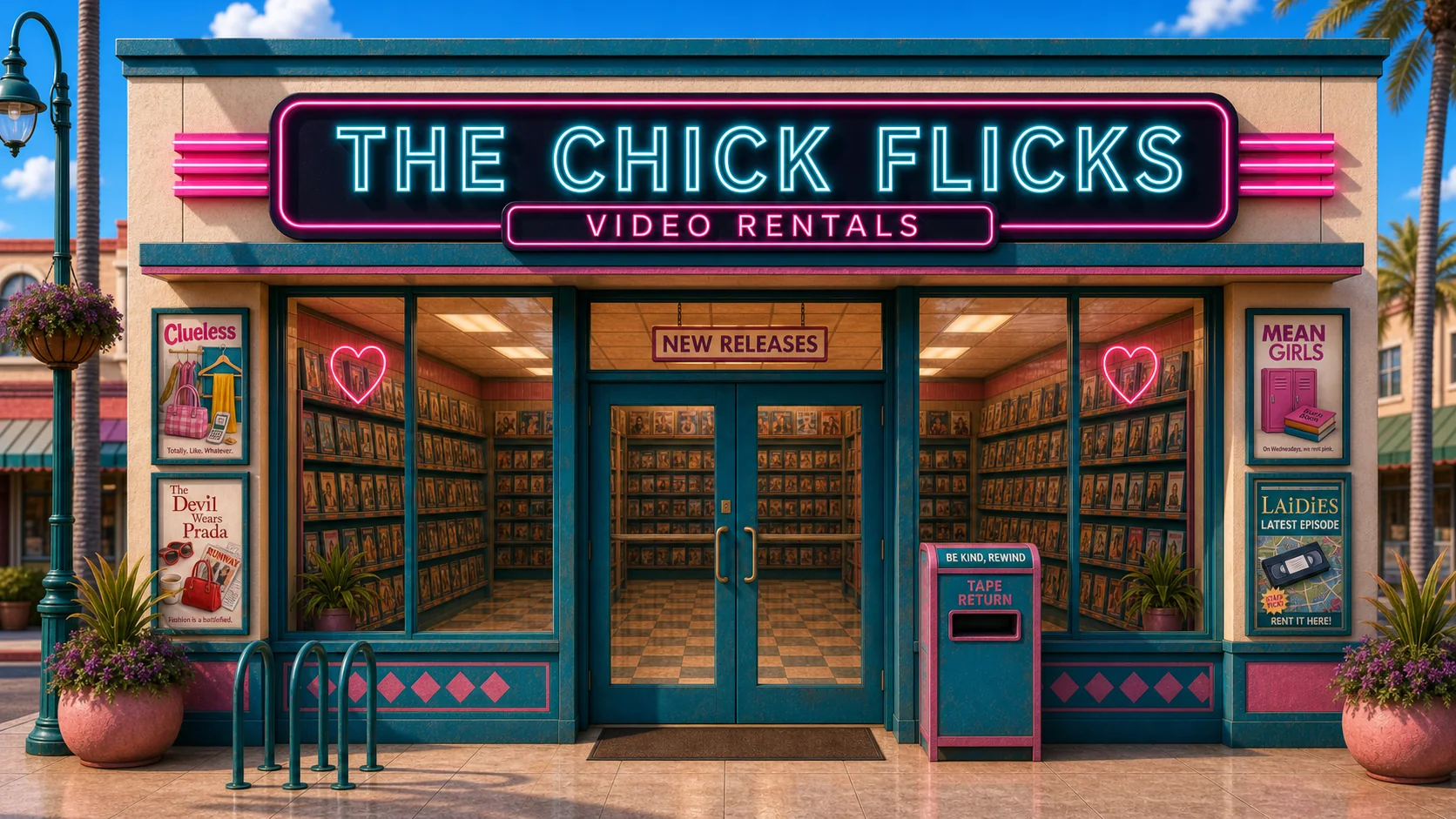 The Chick Flicks video rental store