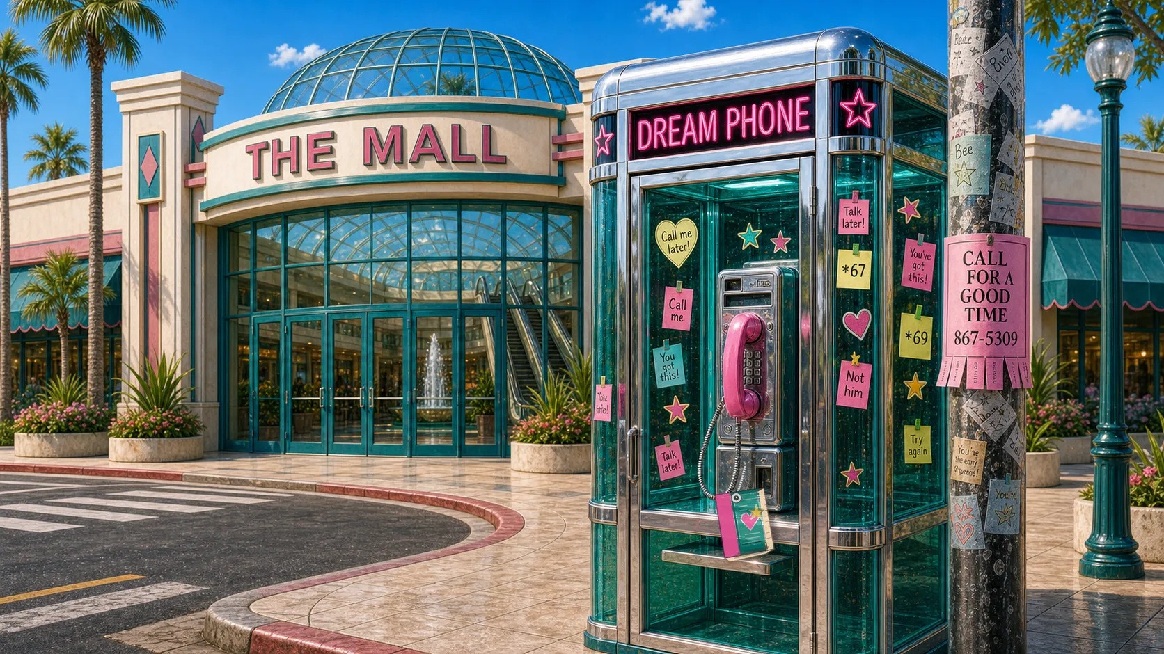 The Phone Booth just outside The Mall on MAiN Street in SUNNYVAiLE
